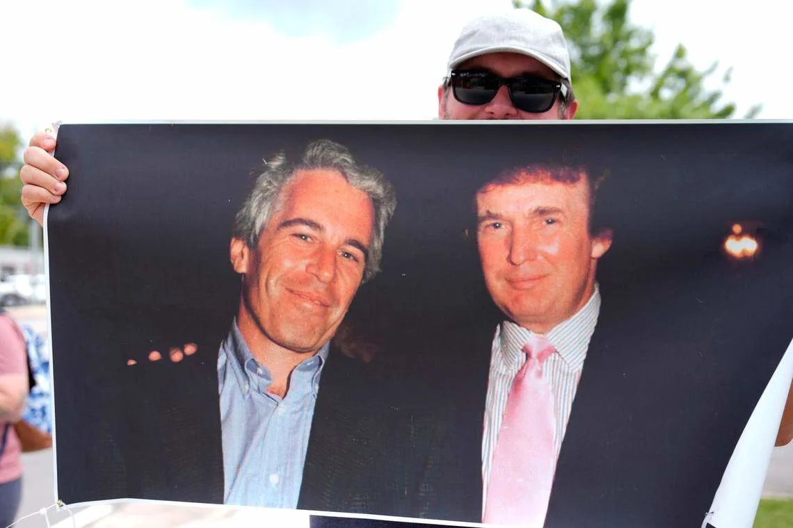 Donald Trump y l Jeffrey Epstein.