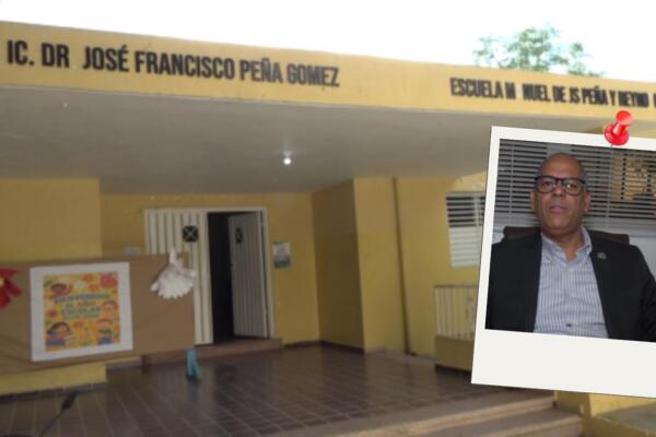 Rosario resaltó que en el distrito municipal de La Canela se construye un nuevo plantel que ya se encuentra en fase de terminación.