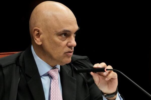 El juez de la Corte Suprema de Brasil, Alexandre de Moraes, este martes durante la audiencia en Brasilia / Foto: AFP