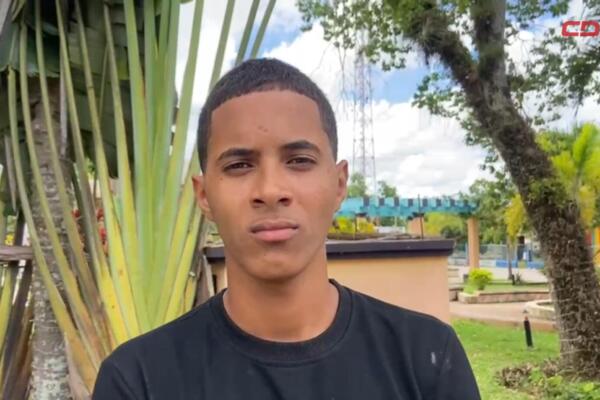 Jacob, un carismático adolescente oriundo del municipio El Valle.