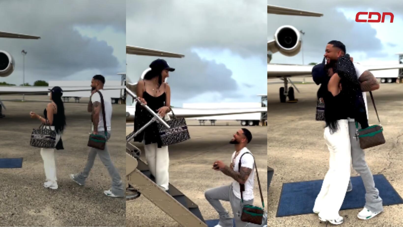 DJ Adoni le pide matrimonio a su pareja Lisabely Lugo | Video se hace viral