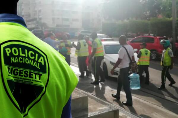 Ariel Mueses José, agente de la digesett que resultó atropellado por conductor. 