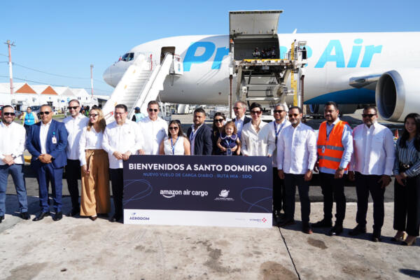 Amazon Air Cargo aterrizó en RD este miércoles