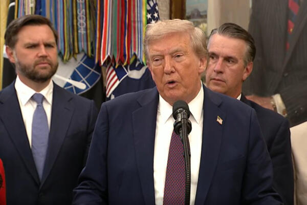 Trump anunció la acción en una reda de presnsa desde la Casa Blanca