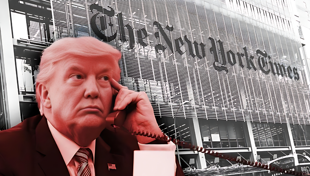 Trump anuncia demanda multimillonaria contra The New York Times