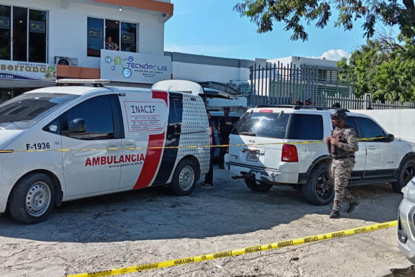 El Inacif en escena del tiroteo en La Barranquita en Santiago