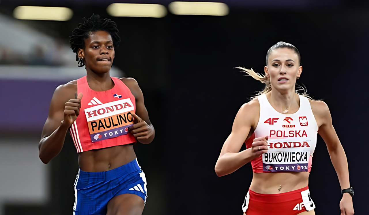 Marileidy Paulino durante las semifinales del Mundial de Atletismo en Tokio