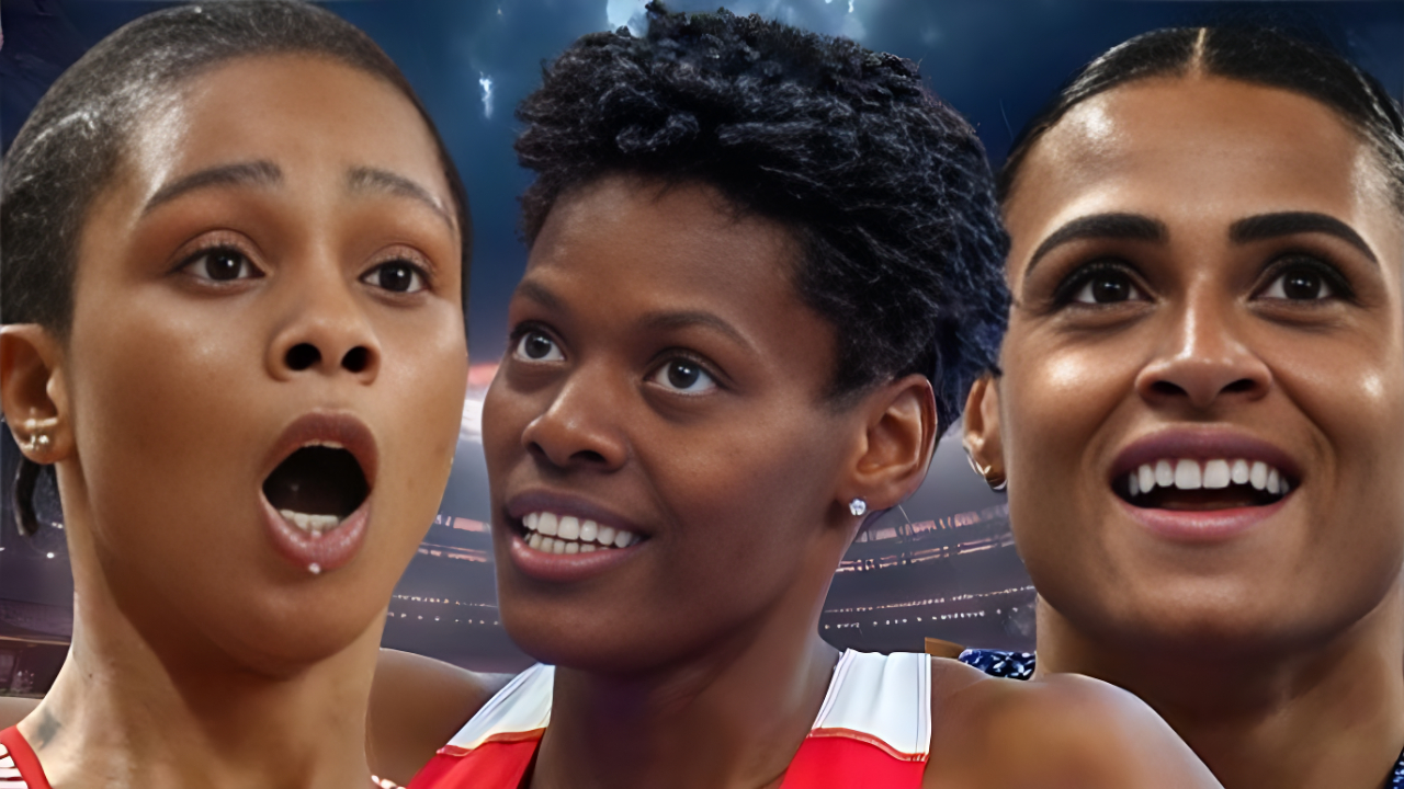 Salwa Eid Naser, Marileidy Paulino y Sydney McLaughlin-Levrone.