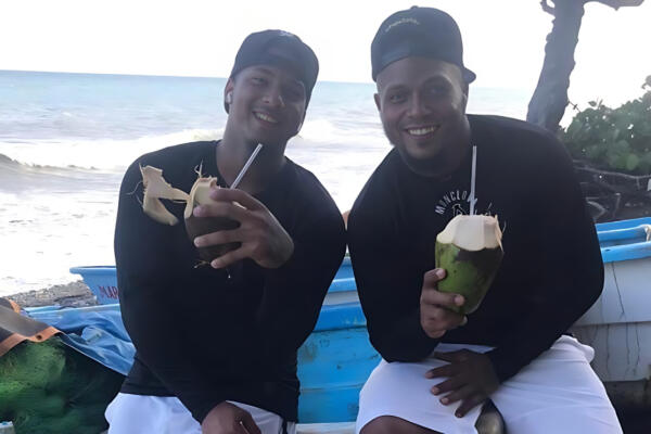 Wander Franco y su tío Erick Aybar