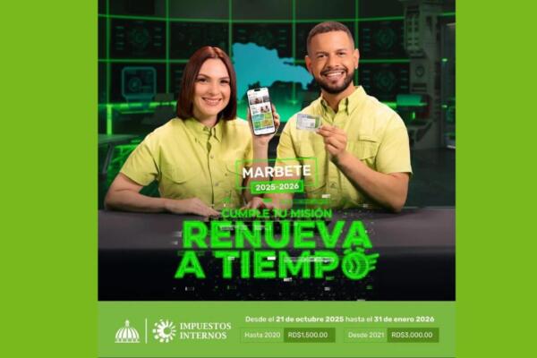 La renovación del marbete estará disponible desde el 21 de octubre hasta el miércoles 31 de enero 2025 / Foto: externa 