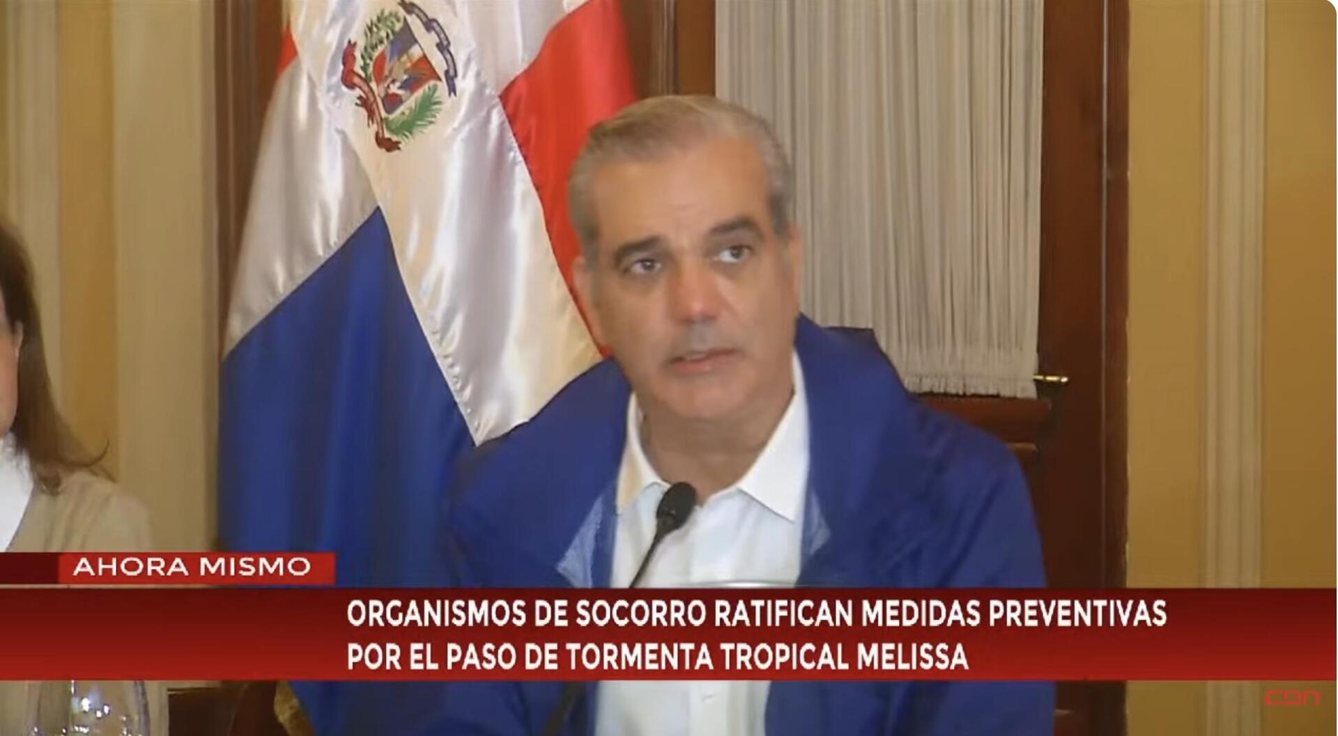 Gobierno en sección permanente y COE advierte que lluvias por Melissa ocurrirán en la madrugada del jueves