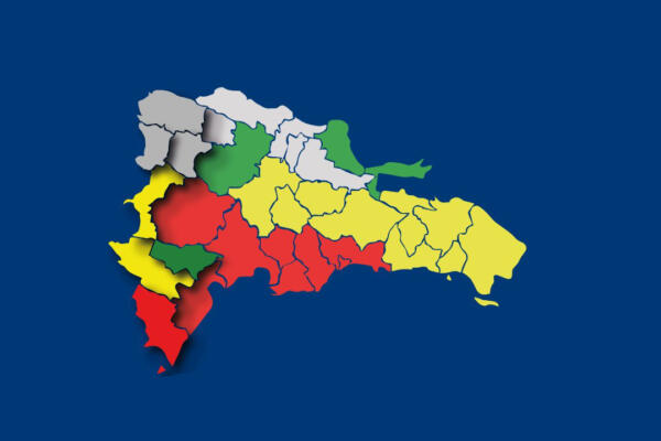 COE mantiene 9 provincias en alerta roja, 13 en amarilla y 3 en verde.