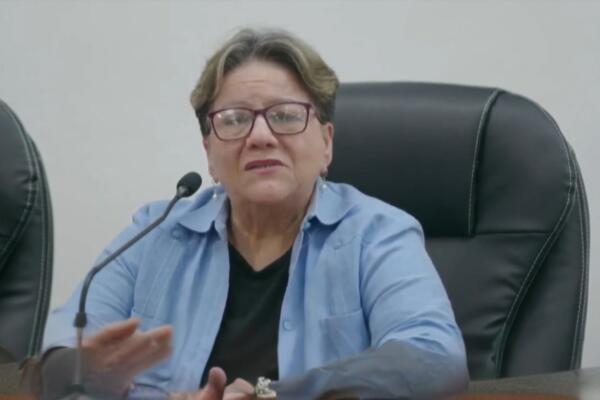 Gloria Ceballos, directora del Indomet, advirtió que Melissa está a punto de convertirse en un huracán de categoría 2.
