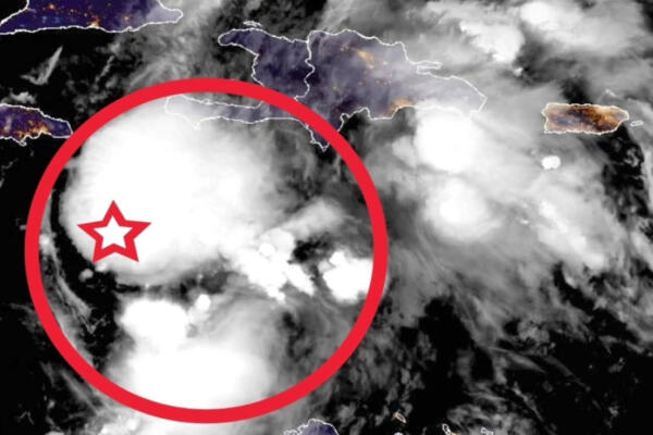 Imágenes satelitales muestran la nubosidad extendida de la tormenta tropical Melissa