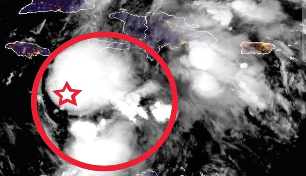 Imágenes satelitales muestran la nubosidad extendida de la tormenta tropical Melissa