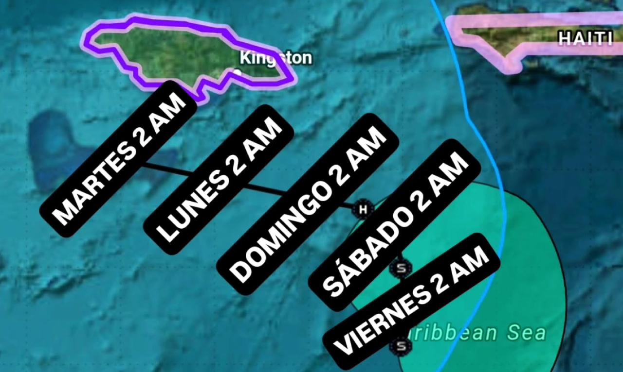 Melissa pasará de una tormenta a un poderoso huracán categoría 4 o 5 en los próximos días. Gráfico: @JeanSuriel