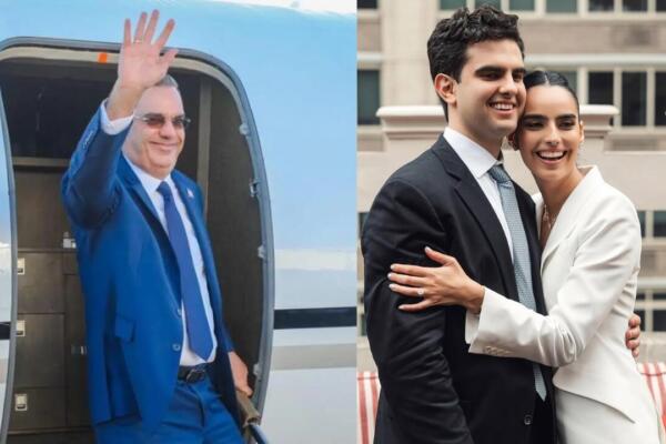 Presidente Luis Abinader sale a México para asistir a boda de su sobrina Rita Lulo Abinader y su pareja Héctor Alessandro Vogliotti Simental. Foto: CDN Digital