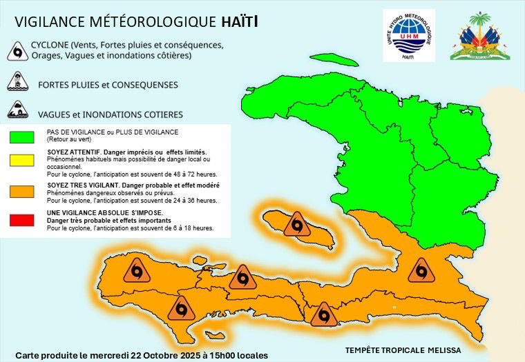Efectos de la tormenta tropical Melissa en Haití