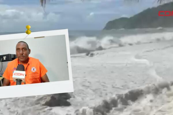 Tormenta Melissa causa alto oleaje en Barahona.
