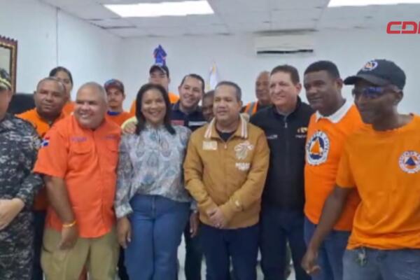 Autoridades de Bonao listas frente a desbordes.
