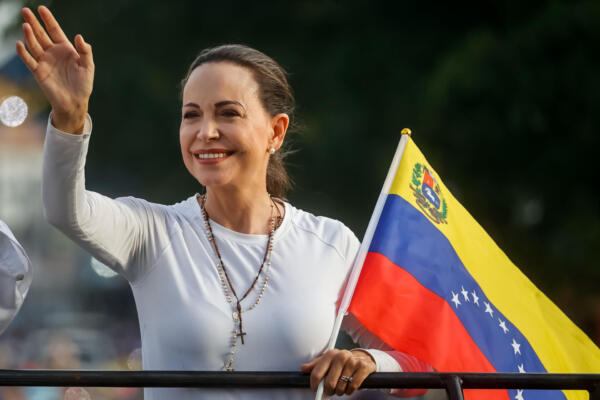 Fotografía de archivo de la líder de la oposición venezolana María Corina Machado. EFE/ Miguel Gutiérrez