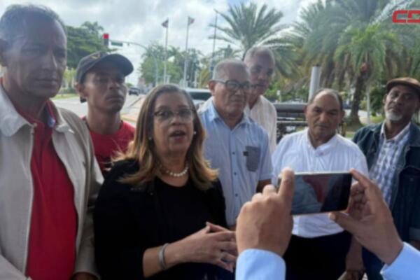 Miembros de la Coalición de Organizaciones Sociales, Populares, Feministas y Ambientalistas del Cibao.