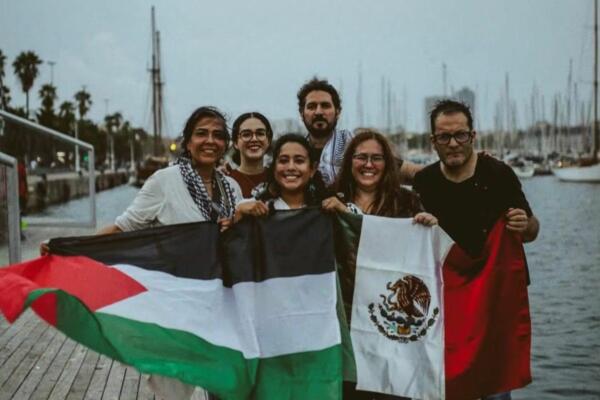 Liberan a seis mexicanos que iban en la flotilla por Gaza. Foto: fuente externa 