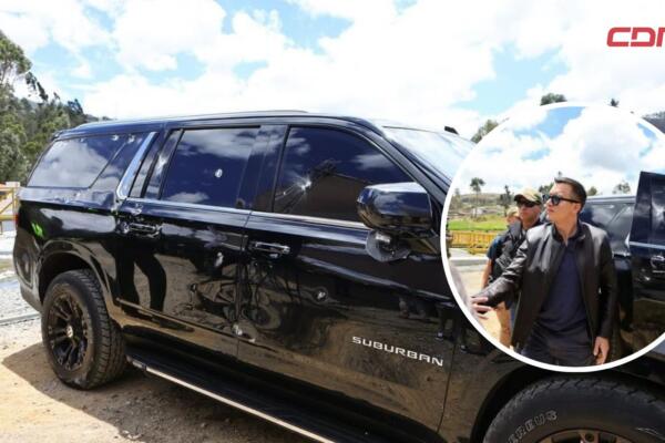 Presidente de Ecuador sale ileso de ataque a balazos a su caravana.