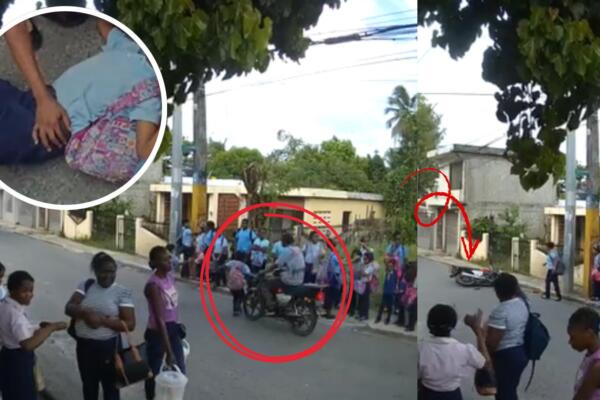 Estudiantes lesionadas tras accidente al salir de la escuela. 