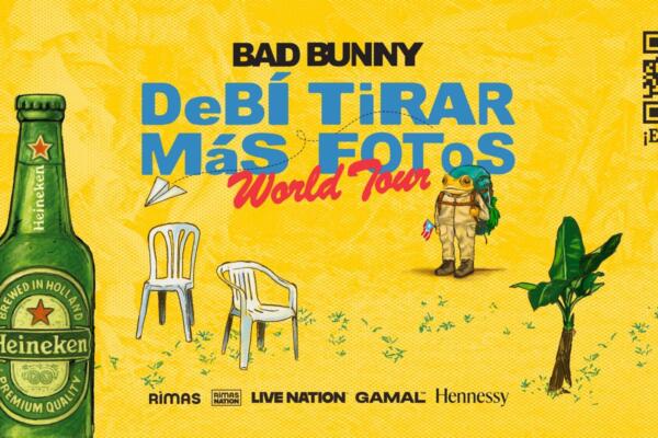 Heineken será la cerveza oficial de “Debí Tirar Más Fotos World Tour” de Bad Bunny en RD