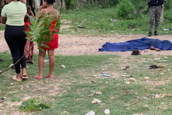 Hombre asesinado en Barahona. Foto: fuente externa 