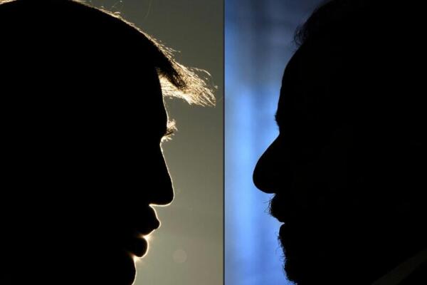  Esta combinación de imágenes, creada el 6 de octubre de 2025, muestra al presidente estadounidense Donald Trump hablando durante un mitin de Make America Great Again en el autódromo La Crosse Fairgrounds Speedway, el 27 de octubre de 2020, en West Salem, Wisconsin. La silueta del presidente brasileño Luiz Inácio Lula da Silva se recorta contra el fondo mientras habla durante una conferencia de prensa en Brasilia, el 8 de octubre de 2021. (Foto: AFP) 
