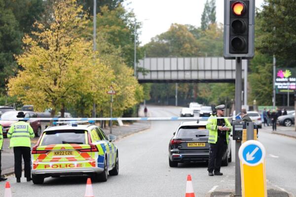 Cordón policial en el lugar del ataque a la sinagoga en Mánchester / Foto: EFE