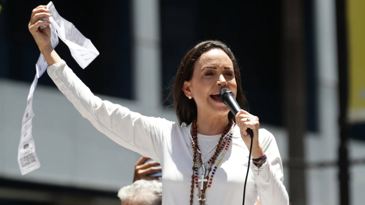 Machado dice que el Nobel de la Paz es un logro y un reconocimiento para toda Venezuela