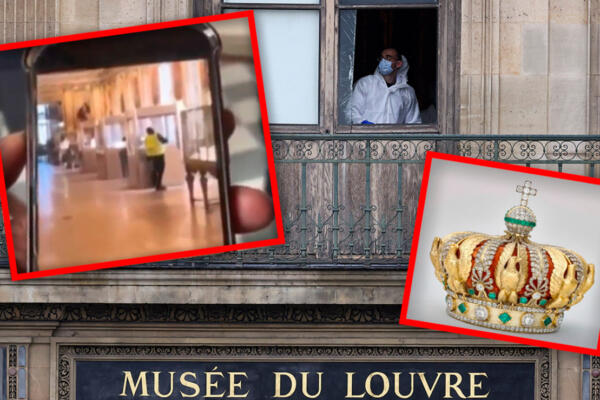 Un turista filmó a uno de los ladrones del Museo del Louvre durante el atraco