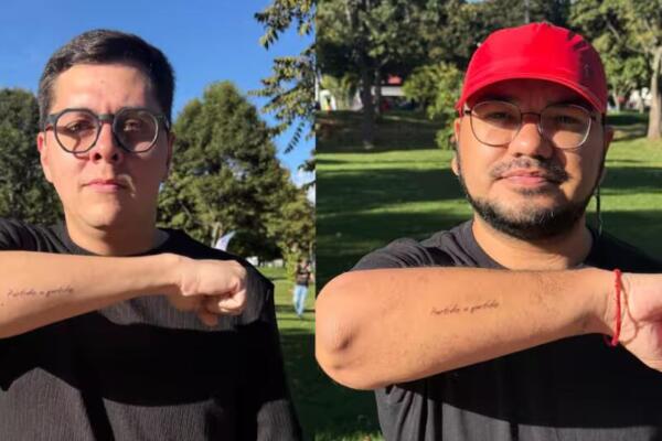 Luis Alejandro Peche y Yendri Velásquez, activistas venezolanos heridos en Colombia. Foto: fuente externa