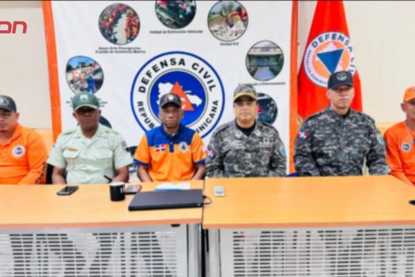Defensa Civil vigila zonas de riesgo en Santiago. 