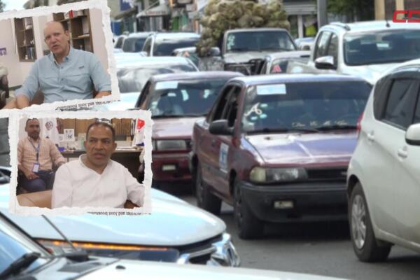 Juan Marte y alcalde de Santiago reunidos para mejorar tránsito en Santiago. 