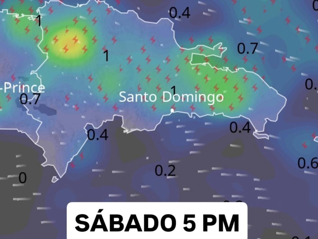 Una onda tropical llegará a República Dominicana el fin de semana. Twitter: @JeanSuriel