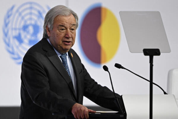 El secretario general de la ONU, António Guterres. (foto, AFP)