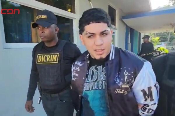 Jhonattan Paulino Rodríguez, detenido por vincularse a muerte de mujer durante asalto. 