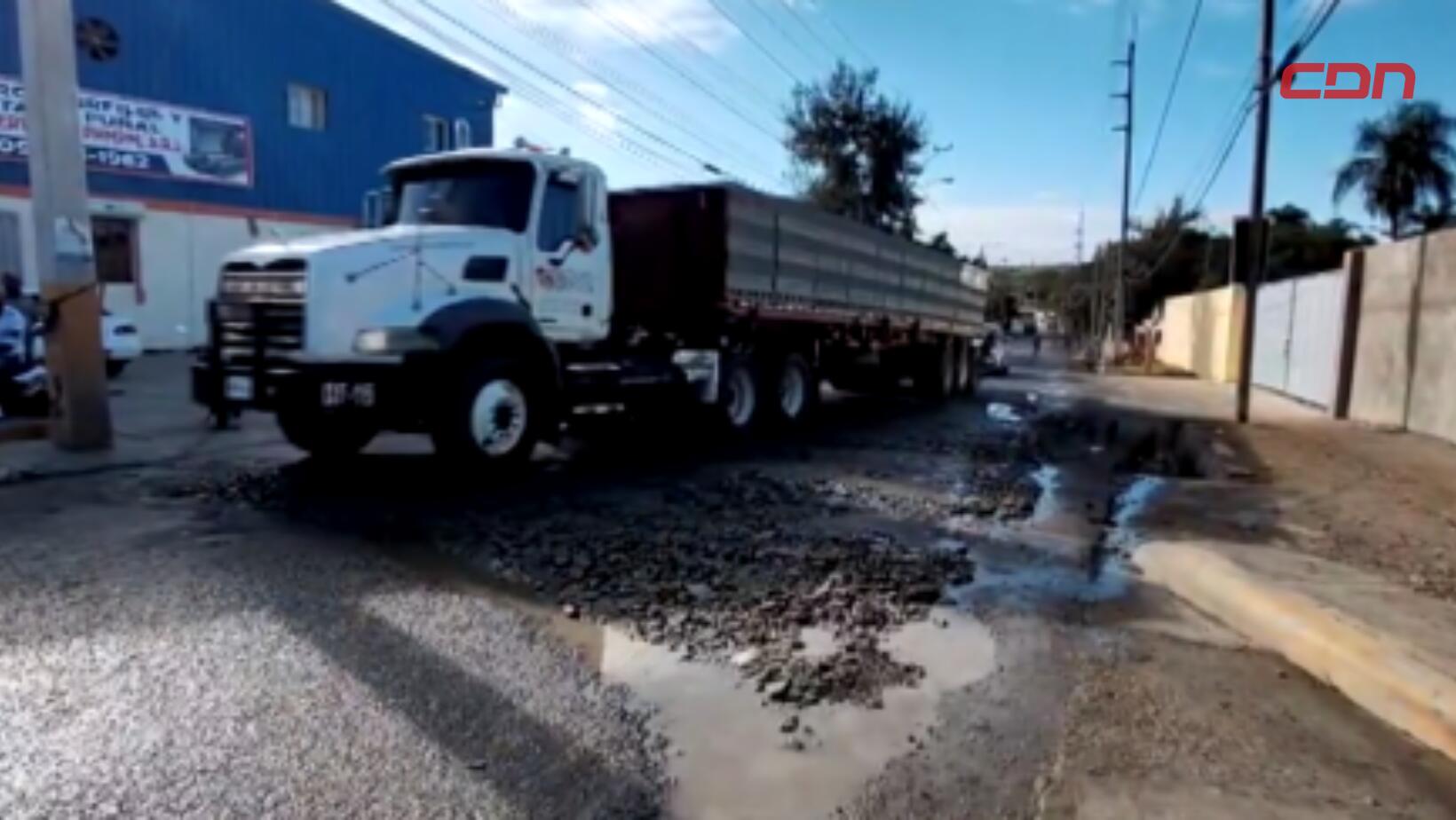 deterioro de las calles en Matanza y Puñal