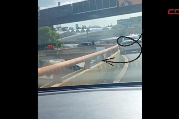 Intento de suicidio en elevado de la Kennedy provoca tensión en el Distrito Nacional.