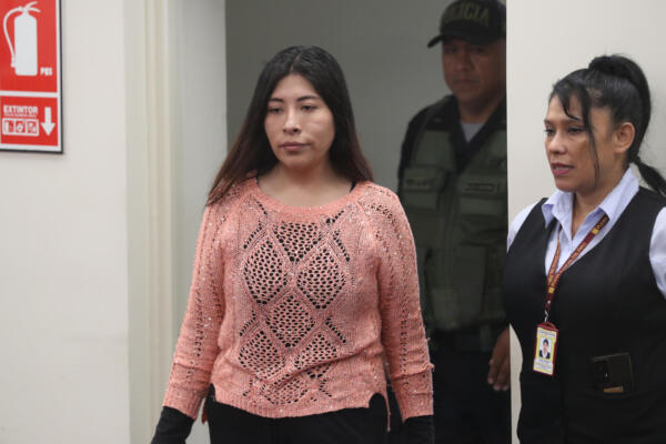 Foto de archivo de la exprimera ministra de Pedro Castillo, Betssy Chávez. EFE/ Paolo Aguilar