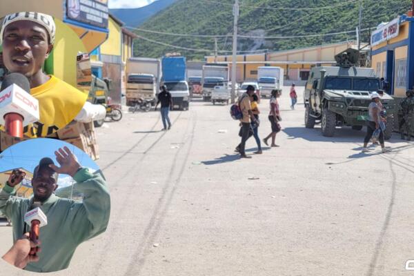 Camioneros haitianos bloquean cruce de Malpaso