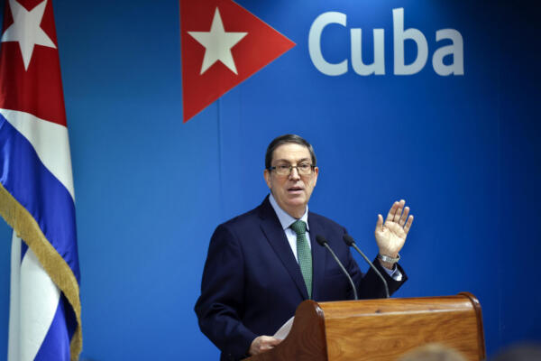 El canciller de Cuba, Bruno Rodríguez, en una foto de archivo. EFE/ Ernesto Mastrascusa