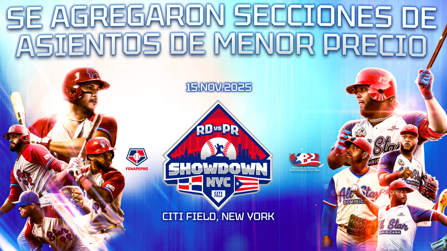 Las boletas para este evento están disponibles en https://www.mlb.com/es/mets/tickets/specials/rd-pr y el evento será transmitido por CDN 37 para la República Dominicana, WAPA Deportes para Puerto Rico y en streaming mundial a través de MLB.TV.