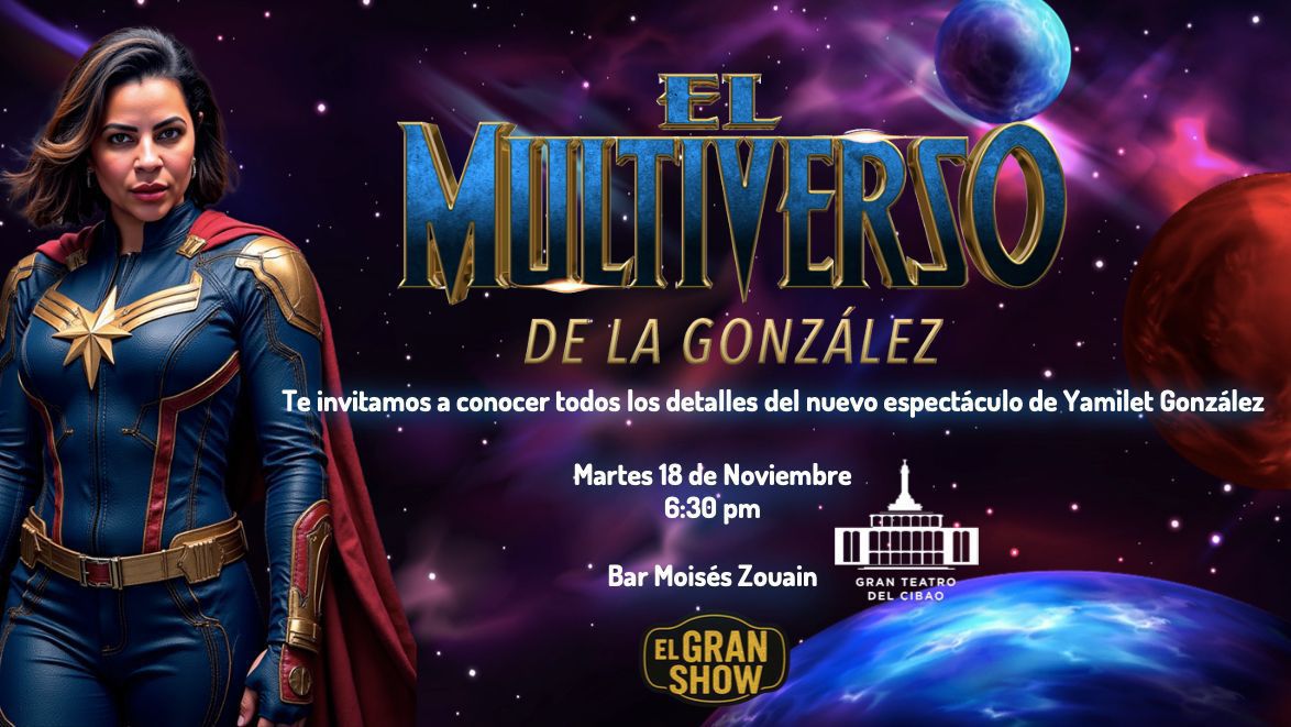 La González y su "Multiverso" llegan con todo el 6 de diciembre al Gran Teatro del Cibao