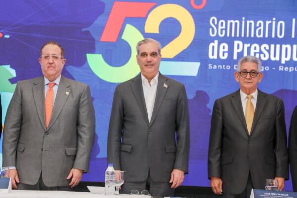 El Presidente Luis Abinader en la apertura del 52.º Seminario Internacional sobre Presupuesto Público