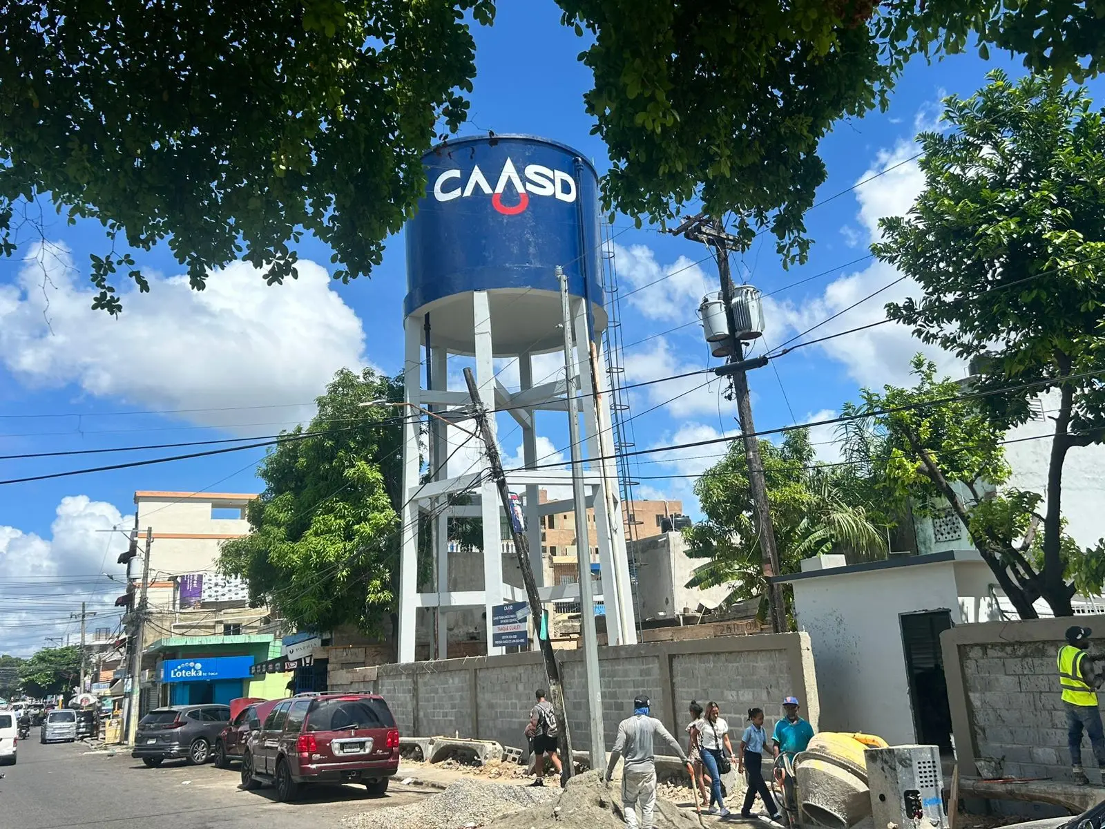 Caasd avanza trabajos de rehabilitación de tanques de agua